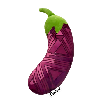 Aztecross Eggplant Plushie